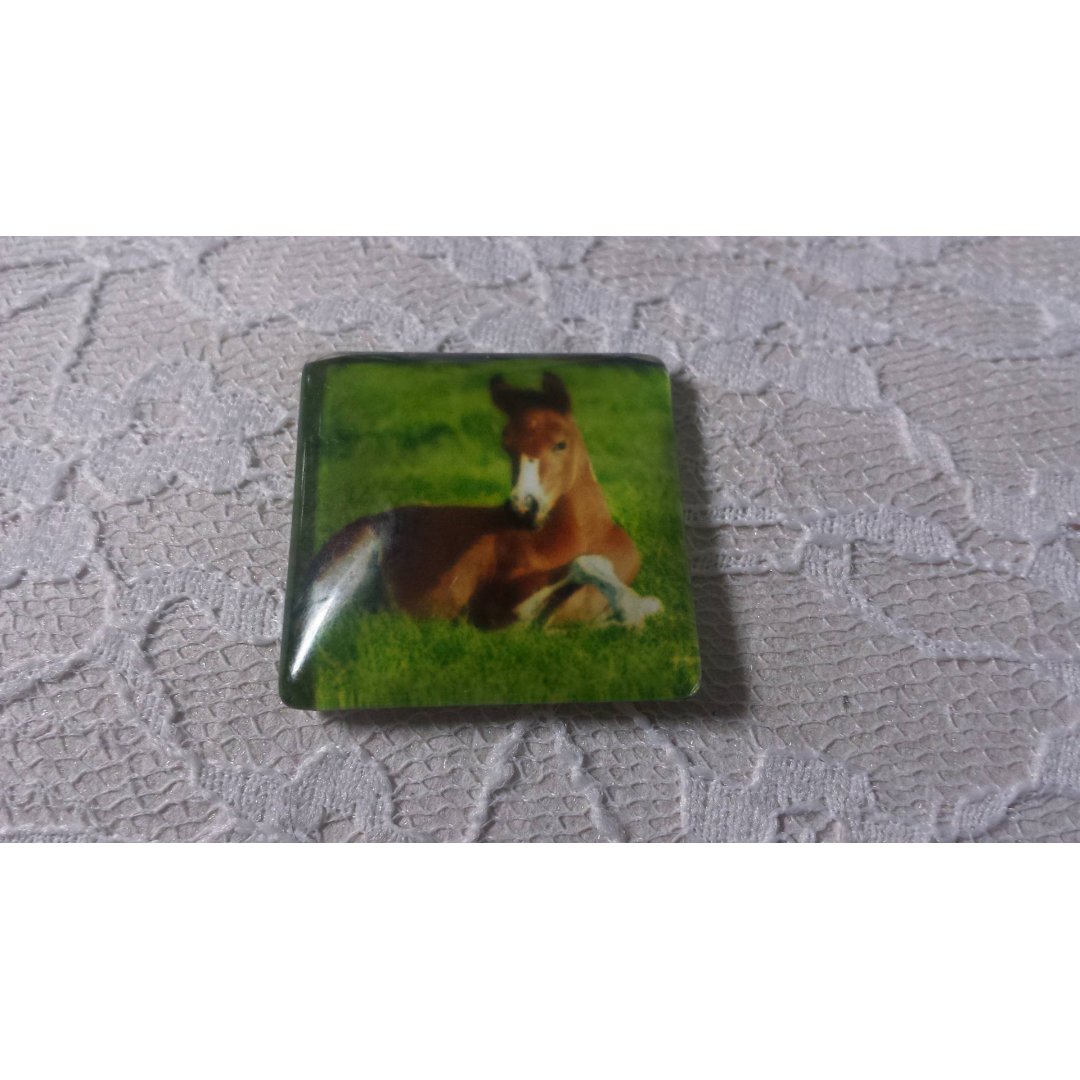 firkantet glass cabochon 30mm 028 