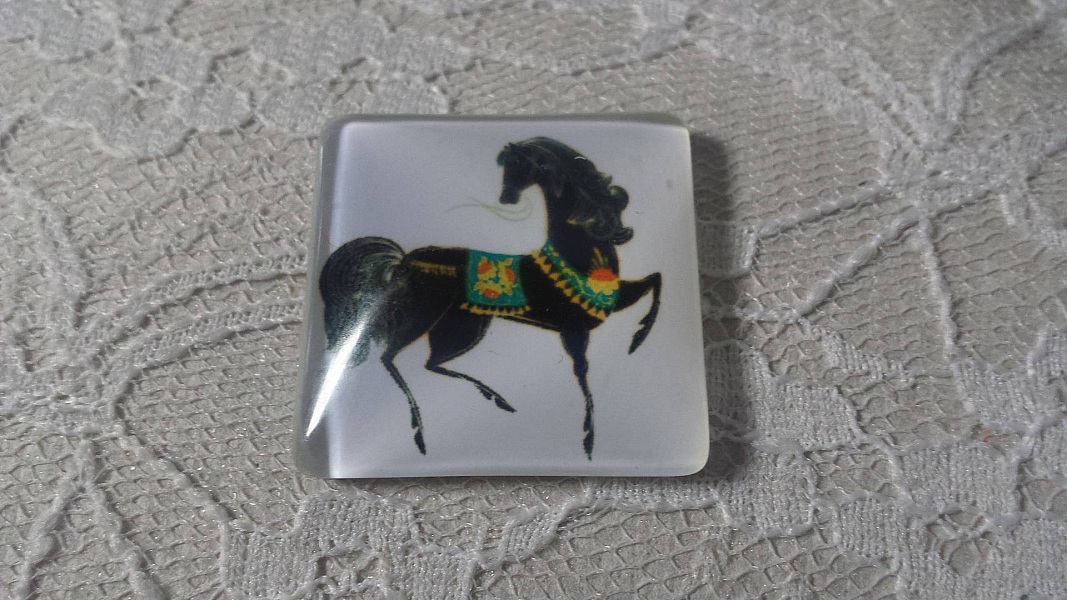 firkantet glass cabochon 30mm 016 