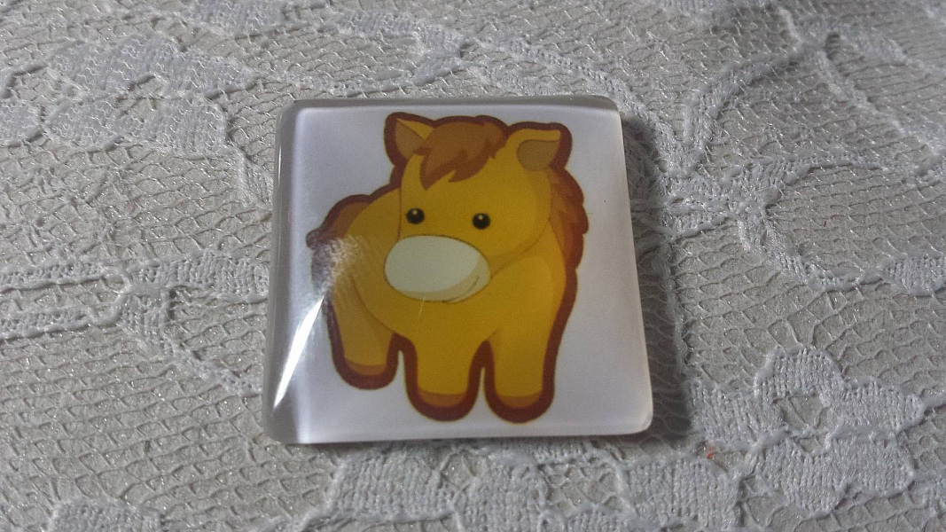 glass firkantet cabochon 30mm 011 