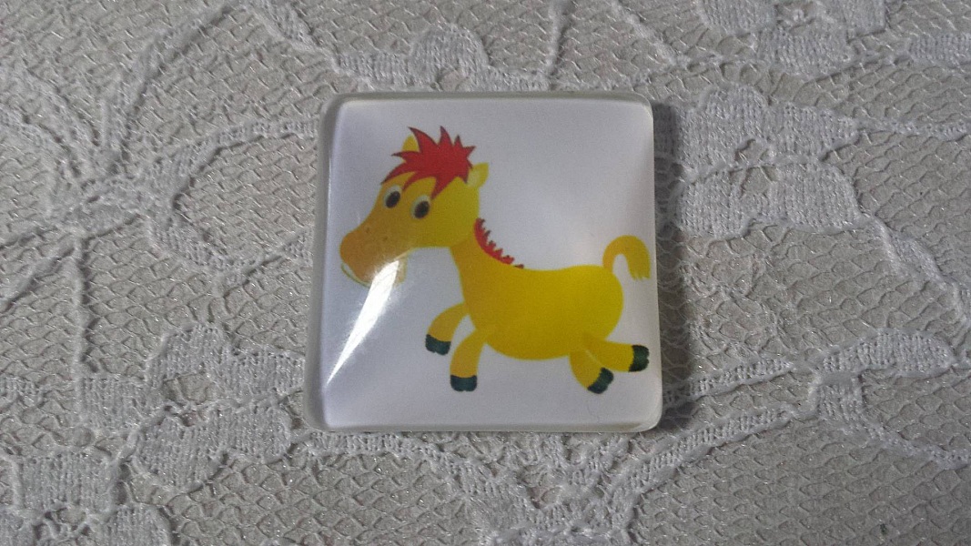 firkantet glass cabochon 30mm 005 