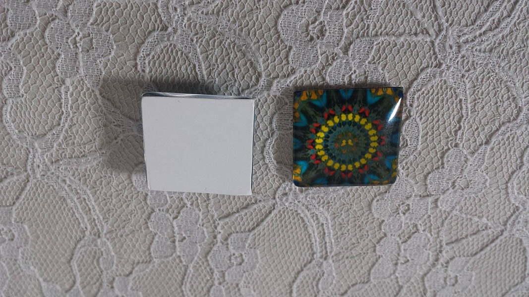 firkantet glass cabochon 25mm 041 