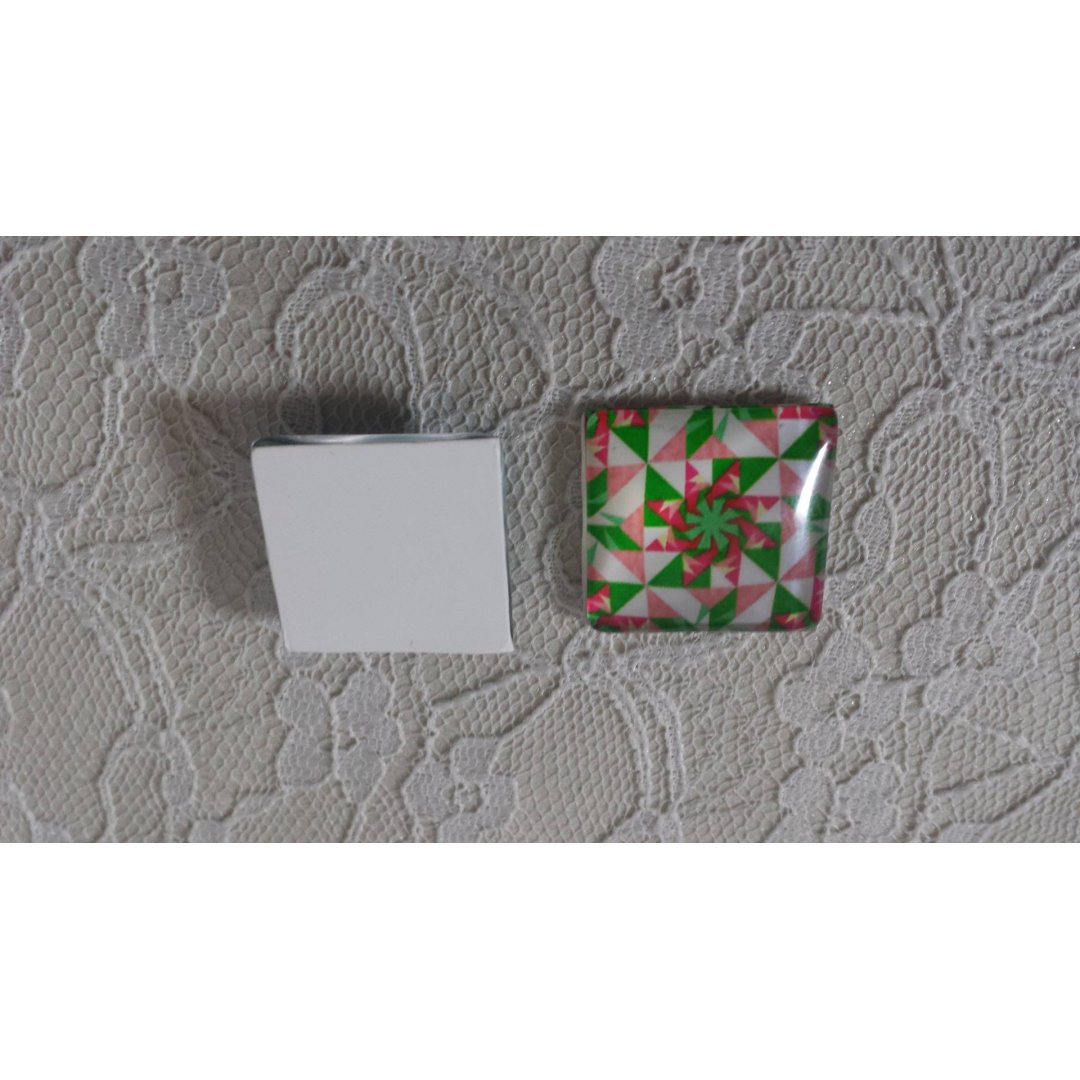 glass firkantet cabochon 25mm 040 