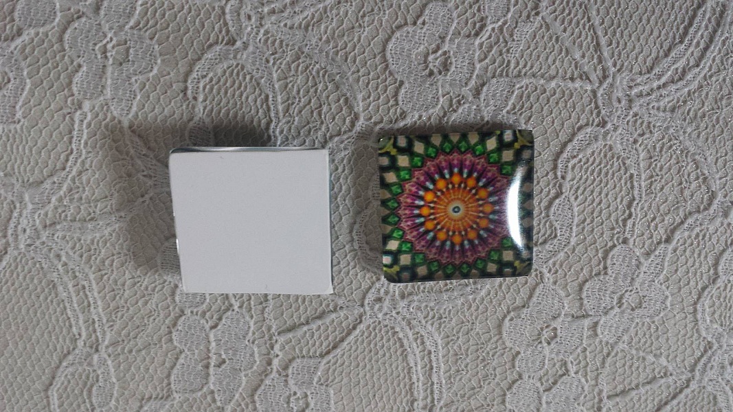 firkantet glass cabochon 25mm 039 