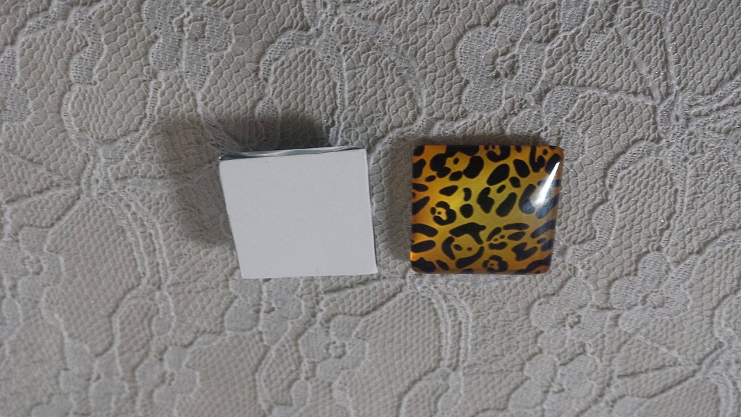 firkantet glass cabochon 25mm 038 