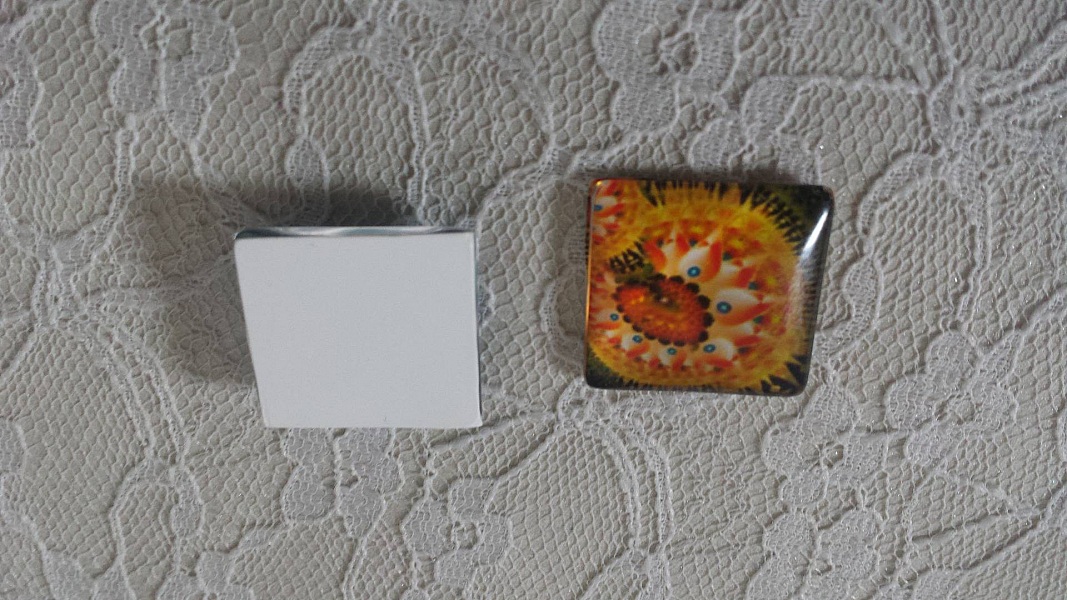 firkantet glass cabochon 25mm 036 