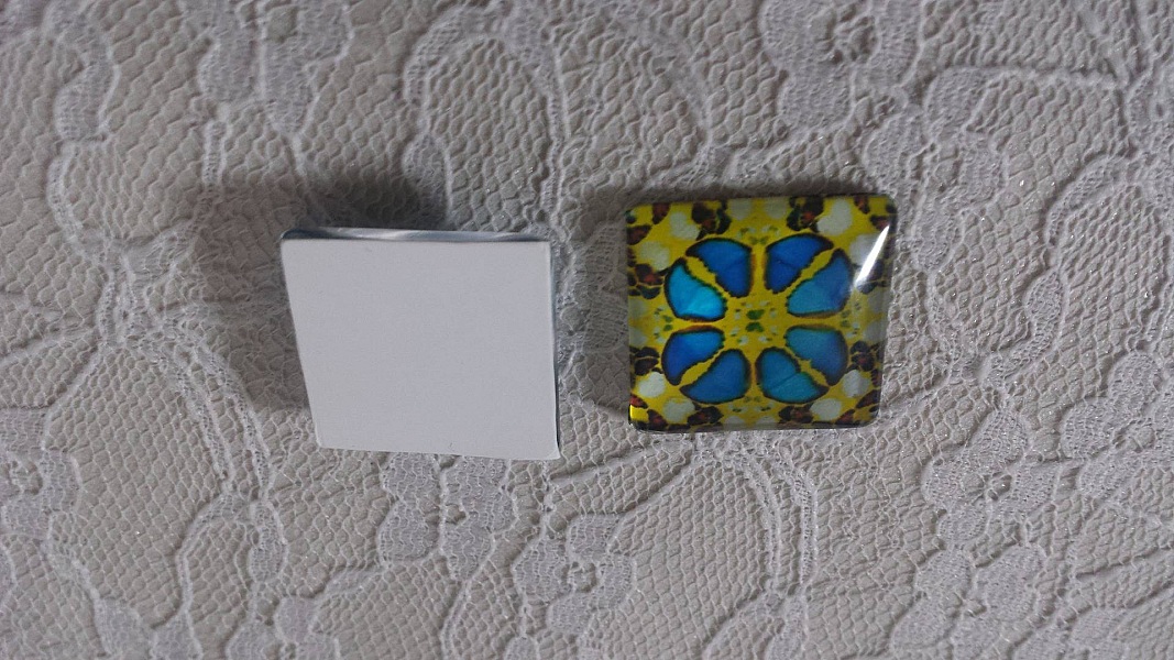 firkantet glass cabochon 25mm 026 