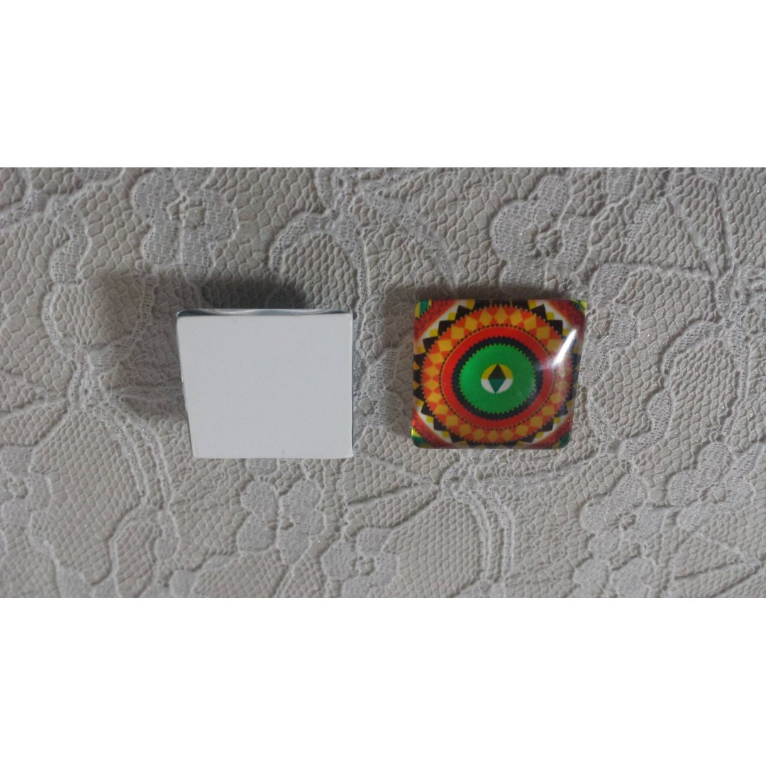 glass firkantet cabochon 25mm 022 