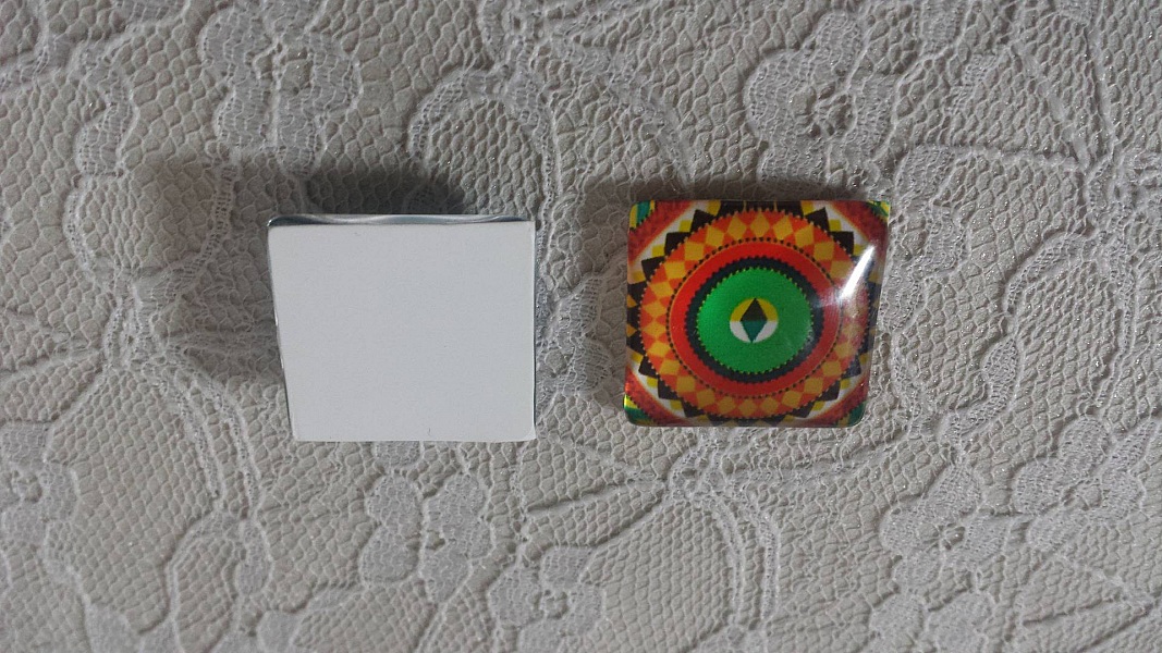 glass firkantet cabochon 25mm 022 