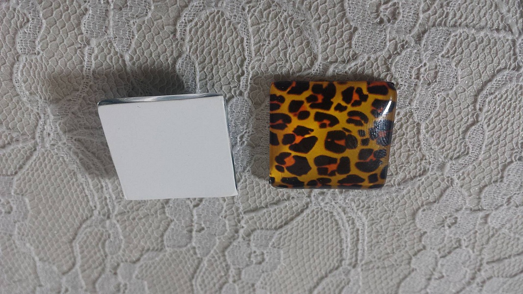 firkantet glass cabochon 25mm 017 