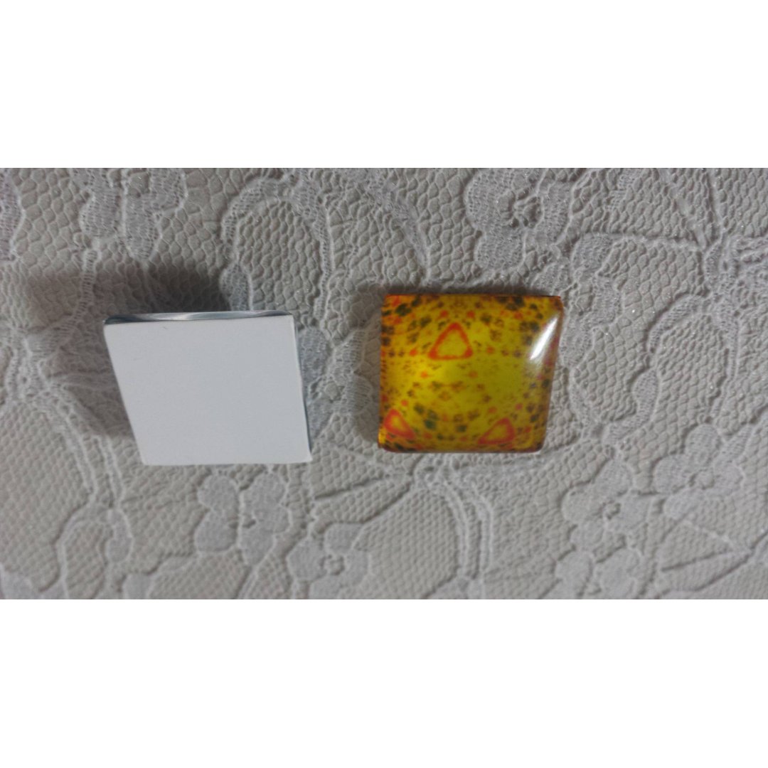 firkantet glass cabochon 25mm 016 