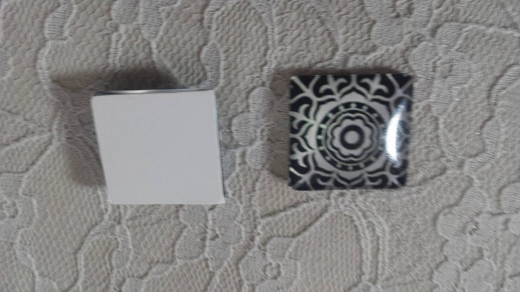 firkantet glass cabochon 25mm 013 