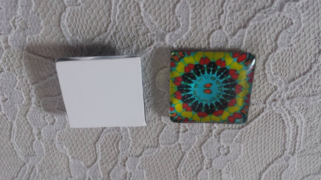 firkantet glass cabochon 25mm 008 