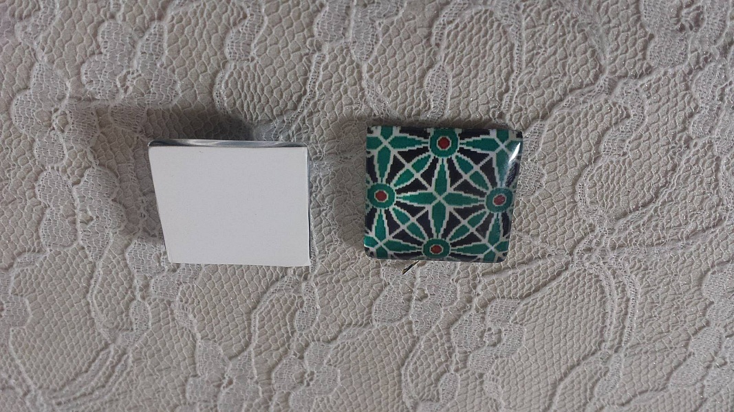 firkantet glass cabochon 25mm 003 