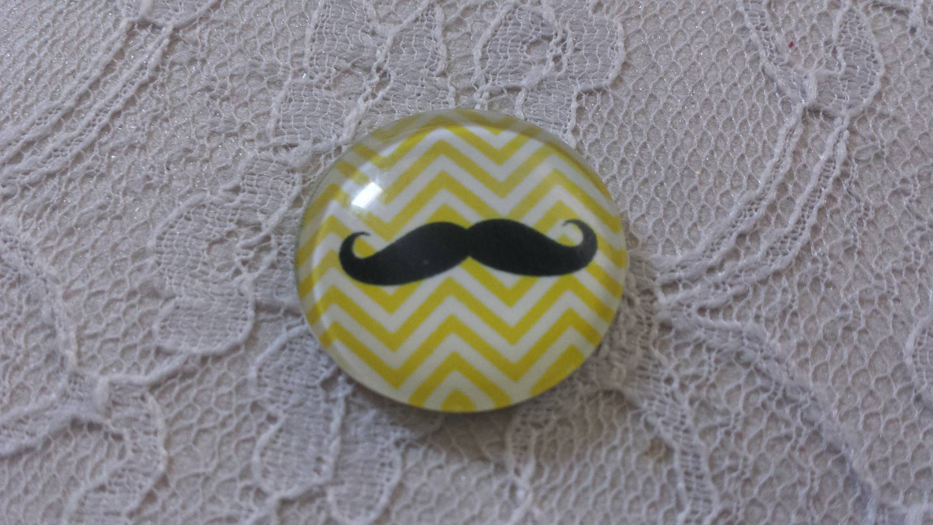 glass cabochon rund 25mm bart 033 