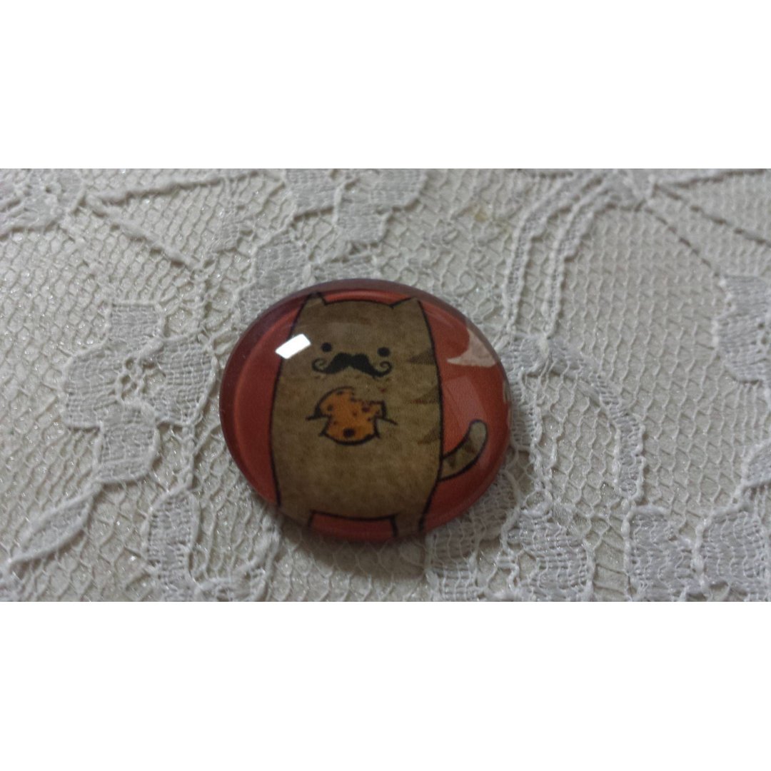 glass cabochon runde 25mm bart 009 