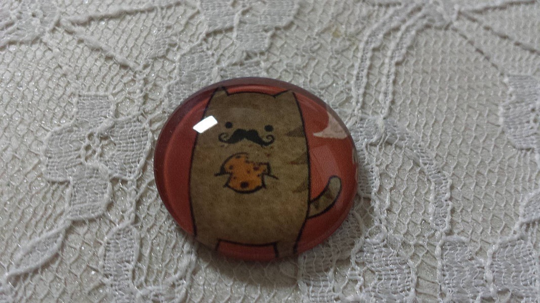 glass cabochon runde 25mm bart 009 