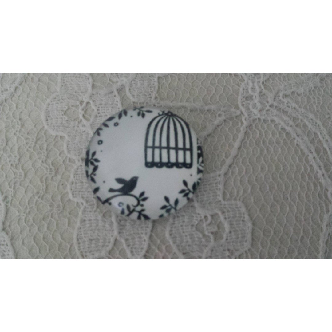 cabochon runde glass 25mm fugler 014 