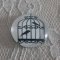 cabochon rundt glass 25mm fugler 002 