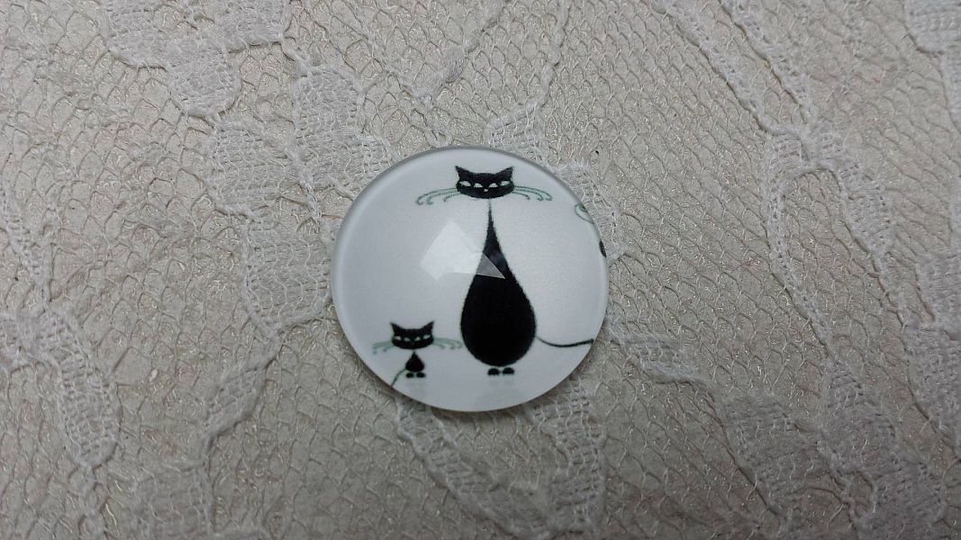 glass cabochon rund 20mm cat 007 