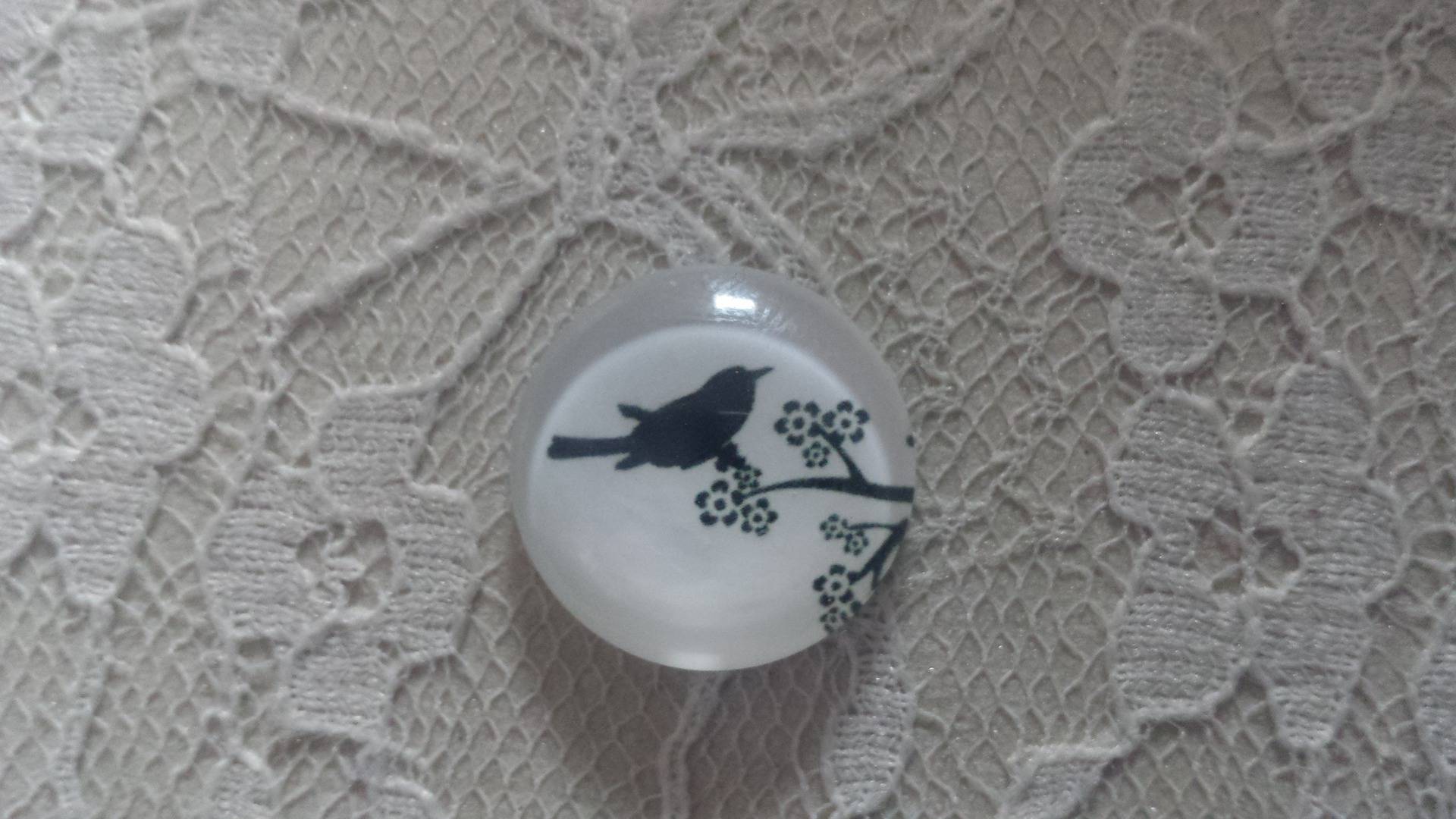 runde glass cabochon 20mm fugler 016 