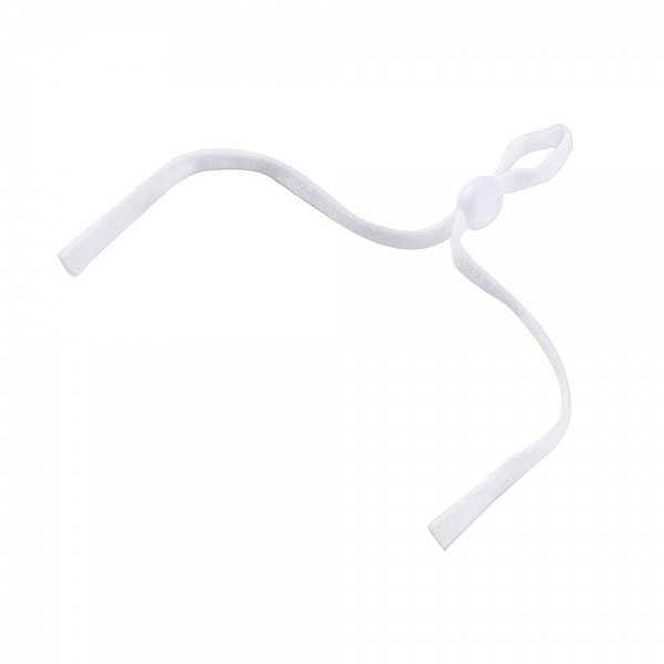 sett 20 elastiske b&aring;nd med hvit snor og justerbar spenne for maske ...