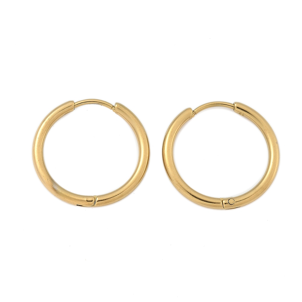 Support Boucle d'oreille Créole Huggie Acier Inoxydable N°02-25 mm 01