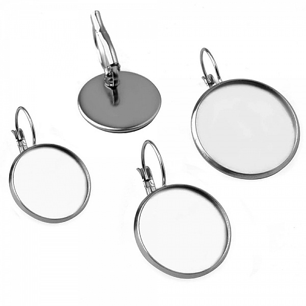 cabochon holder rustfritt st&aring;l &oslash;rering 20 mm N&deg;07