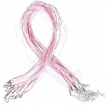 Halskjede med organzabånd N°03 og vokset snor