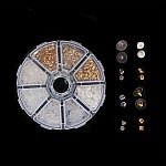 Batch med 400 blandede N°02 tips (200 par) for øredobber.