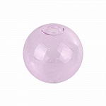 1 Rund glasskule for å fylle 12mm Rosa