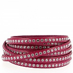 Fuchsia skinn 06 mm Swarovski strass per 20 cm