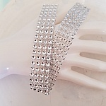 Sølv Strassbånd per 0,22 cm per 2 stykker.