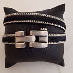 Zamak kroklås for lær 10 mm