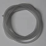 1 meter Pvc Hollow Cord 3 mm lys grå