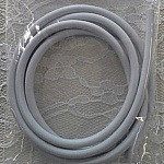 1 meter Pvc Hollow Cord 4 mm Light Grey Pastell