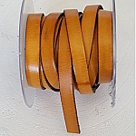 10mm flat mørk oransje kalveskinn glatt per 20cm