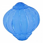 Perle Lucite Lampion Shape Striated Royal Blue