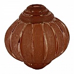 Perle Lucite Lampion Shape Striated Chocolate