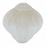 Perle Lucite Lampion Form Striated Crystal