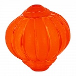 Perle Lucite Lampion Shape Striated Orange