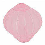 Perle Lucite Lampion Shape Striated Bright Pink