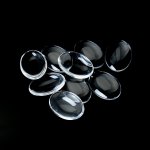 Cabochon Oval 15 x 20 mm i klart burrglass N°18 per 2 stk.