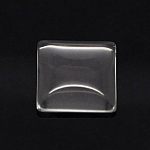 Cabochon Square 15 x 15 mm i klart burrglass N°26