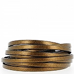 05 mm Bronse Lær Glatt per 20 cm