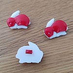 Knapp med kanindesign for barn nr. 01