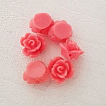 Syntetisk Blomst 09 mm N°01-19 Mørk laks