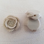 Syntetisk blomst 17 mm nr. 04-05 Lys grå