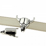 10 mm Zamak gjennomløp nr. 48 Sølv