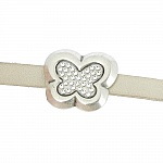 10 mm Zamak gjennomløp nr. 53 Sølv