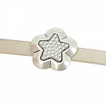 10 mm Zamak gjennomføring N°54 Sølv